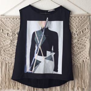 Zara Open Backed Tank Top